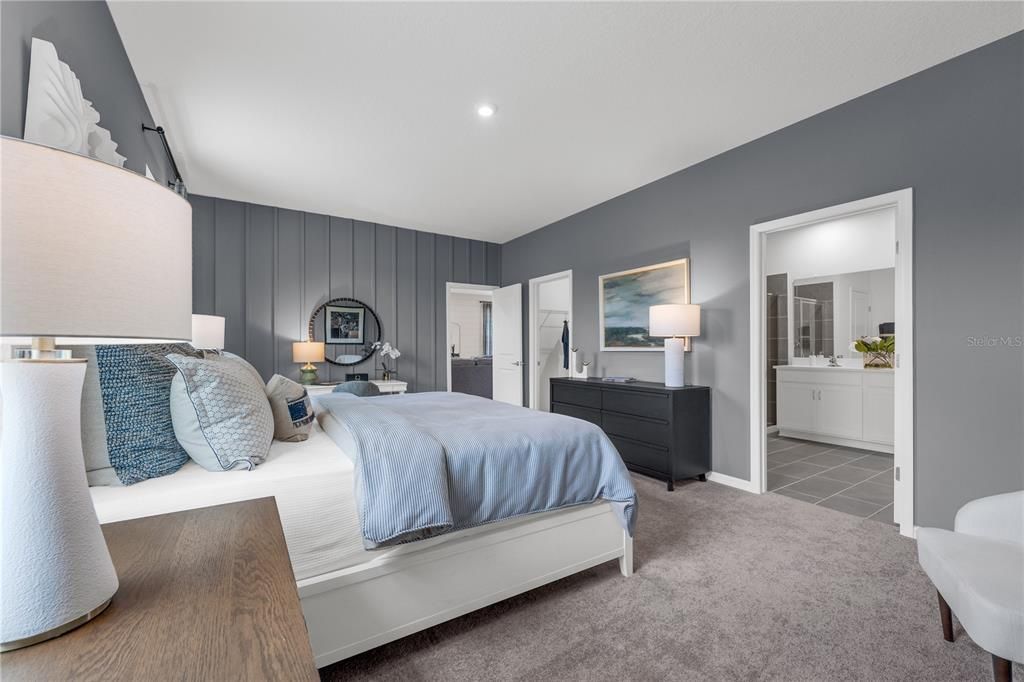 Bedroom, Interior, Recessed Lighting