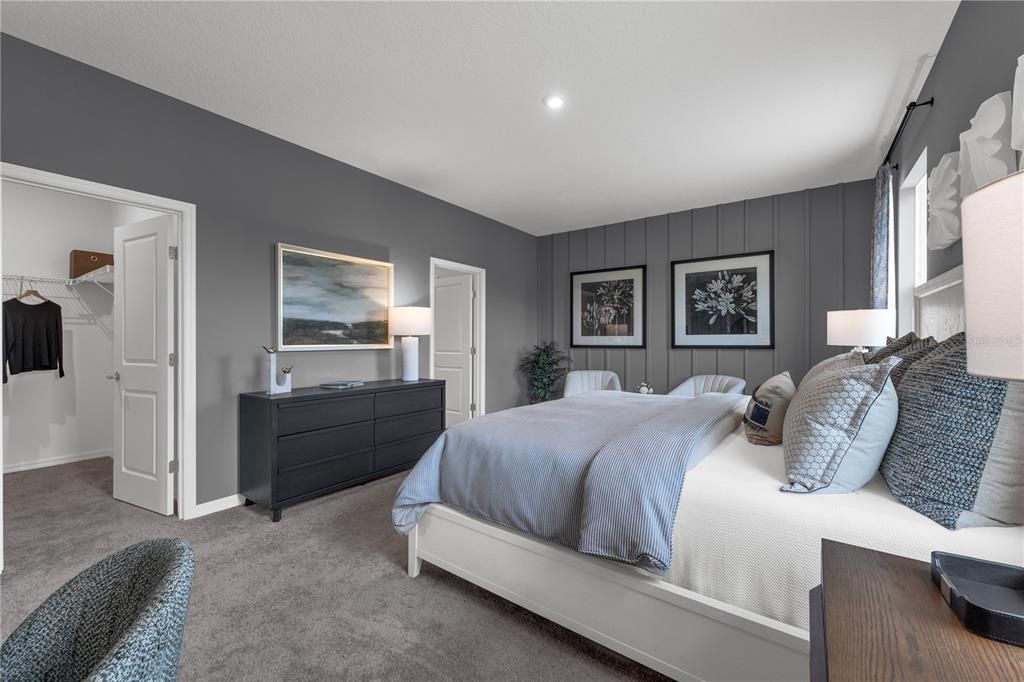 Bedroom, Interior, Recessed Lighting