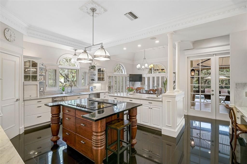 Chandelier, Interior, Kitchen, Pendant Lights, Recessed Lighting