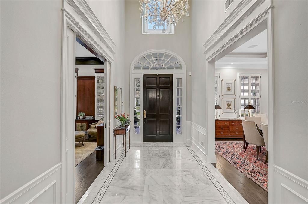 Chandelier, Interior, Marble, Wood Texture Flooring
