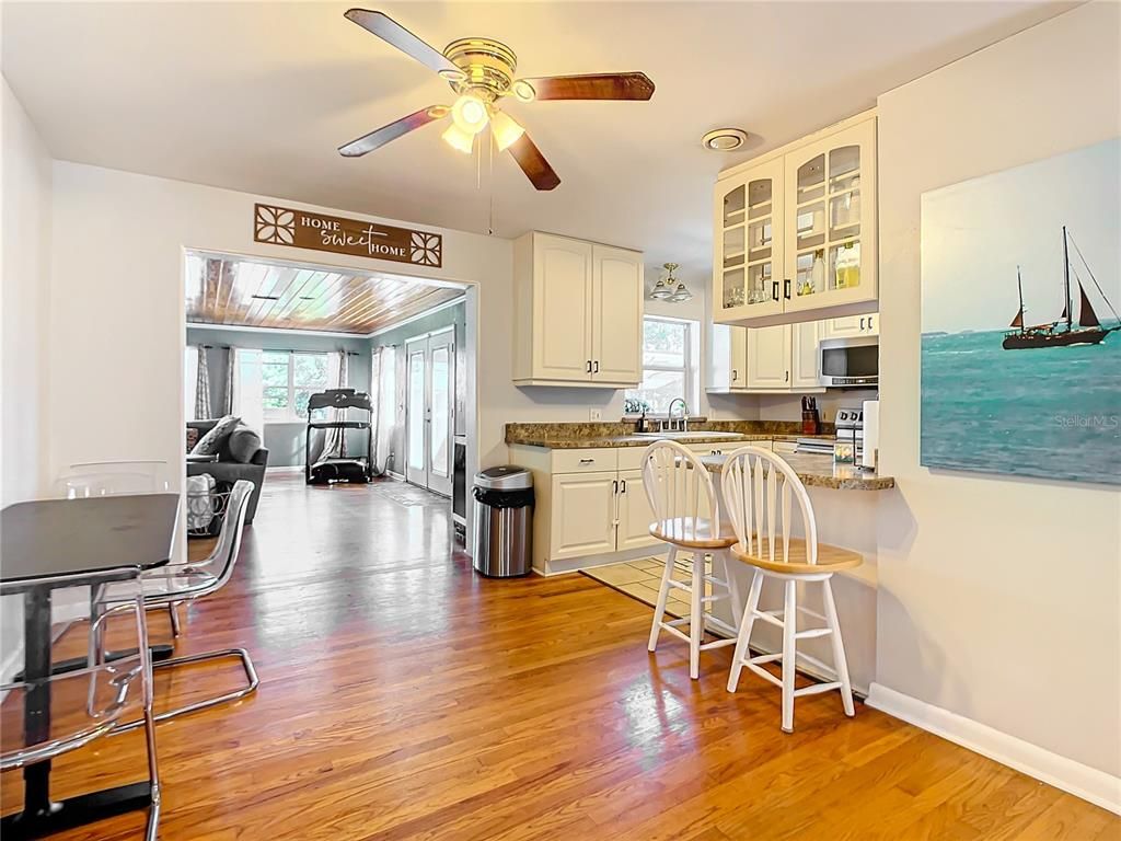 Interior, Kitchen, Wood Texture Flooring
