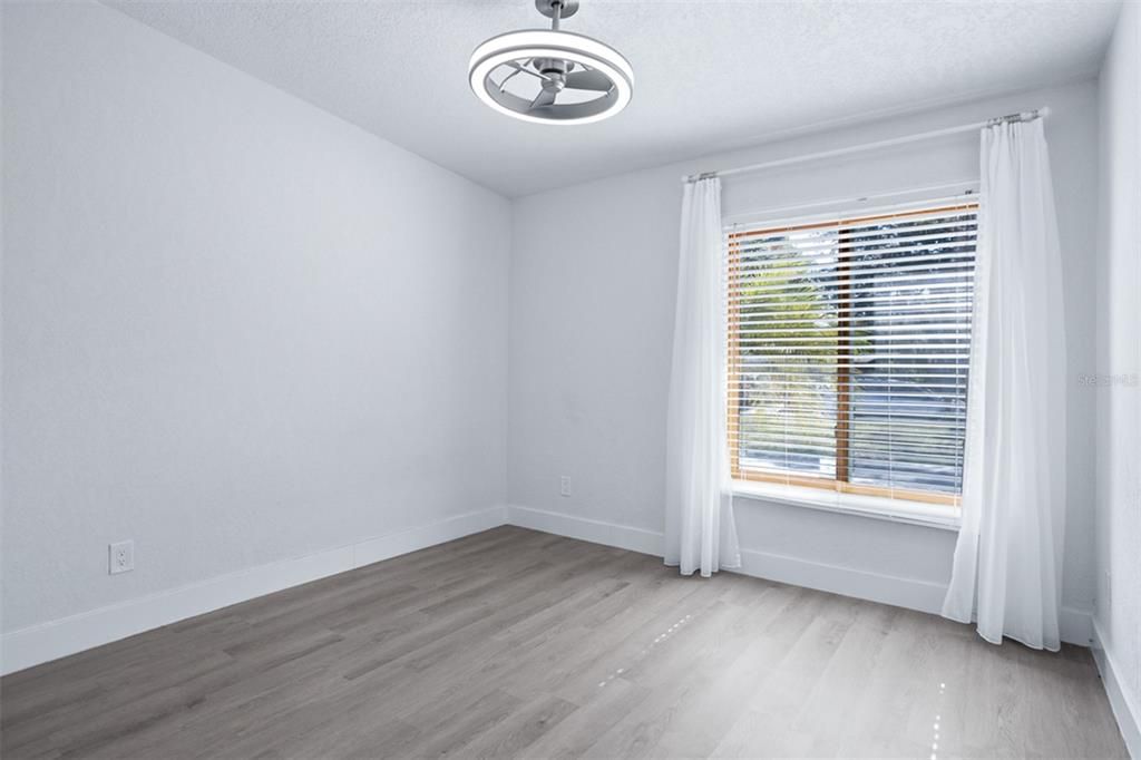 Empty room, Interior, Pendant Lights, Wood Texture Flooring