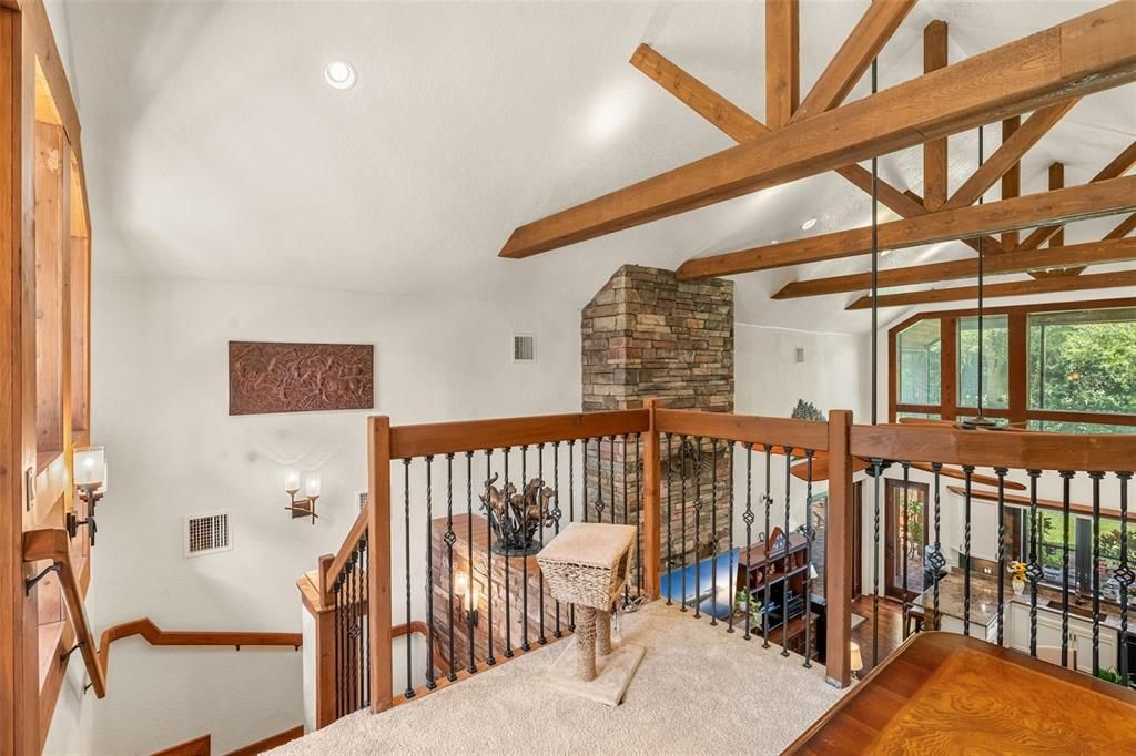 Interior, Recessed Lighting, Wooden Beams