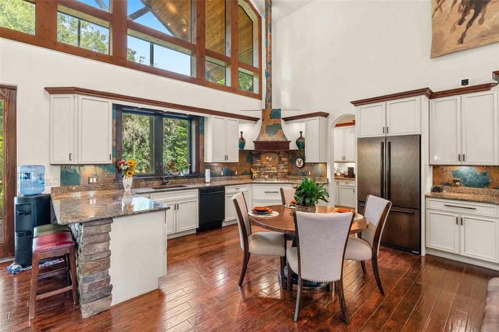 Dining room, Interior, Kitchen, Wood Texture Flooring