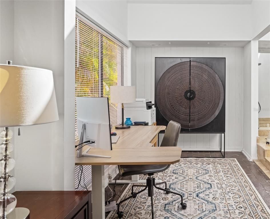 Home Office, Interior, Wood Texture Flooring