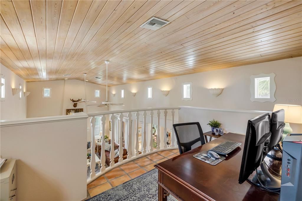 Home Office, Interior, Wooden Ceilings