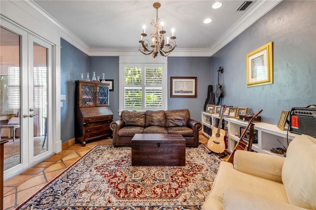 Chandelier, Interior, Living room, Recessed Lighting