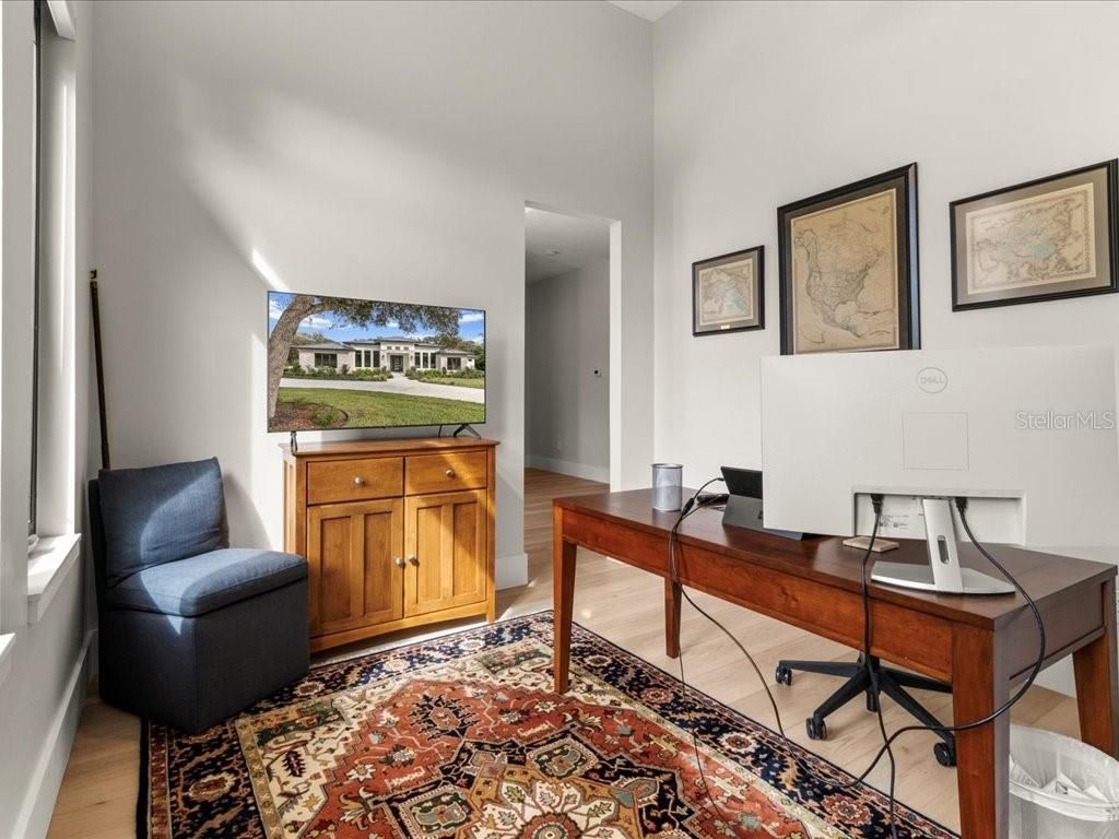 Home Office, Interior, Wood Texture Flooring