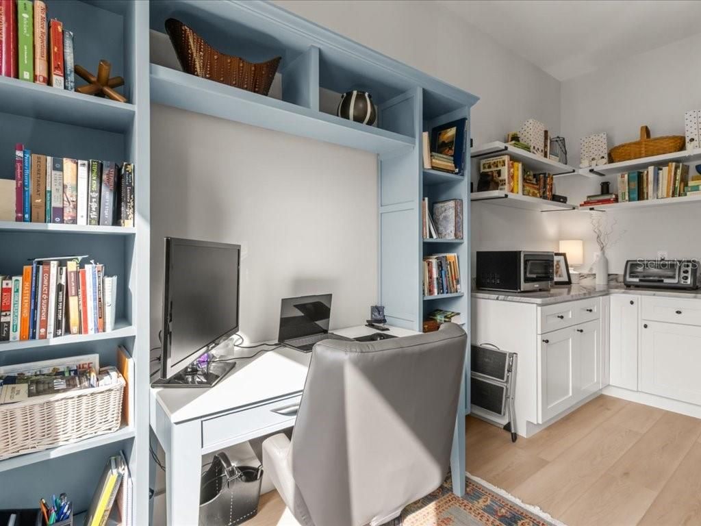 Home Office, Interior, Wood Texture Flooring