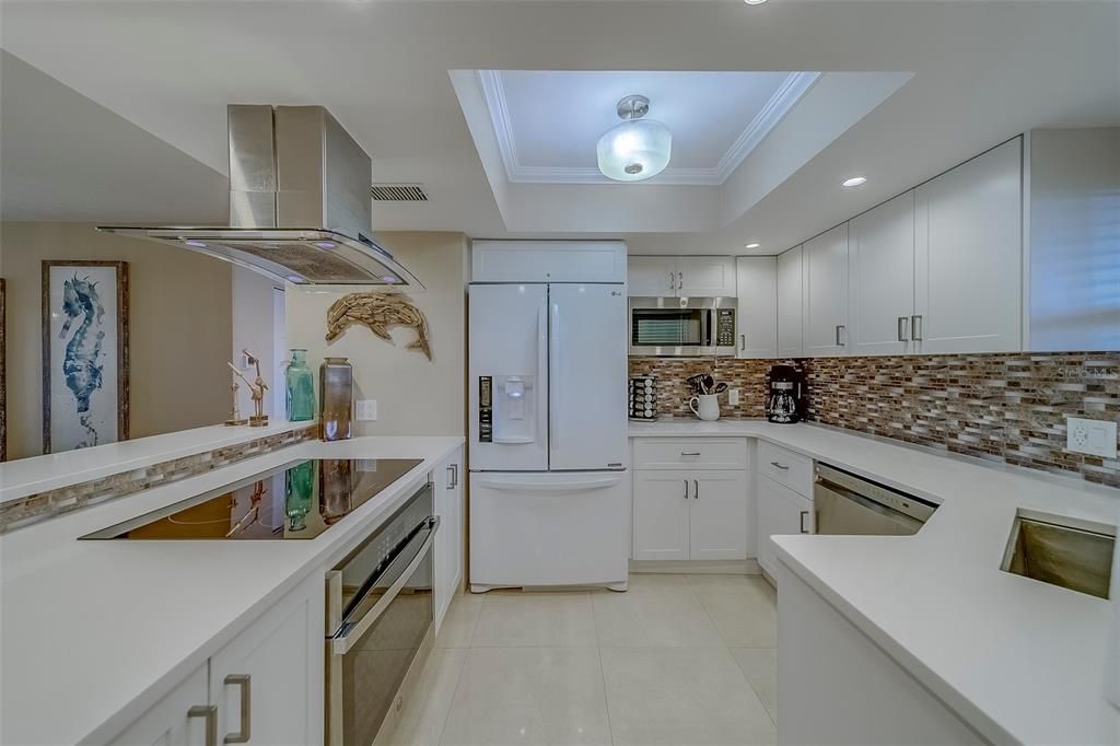 Interior, Kitchen, Recessed Lighting, Stainless Steel Appliances