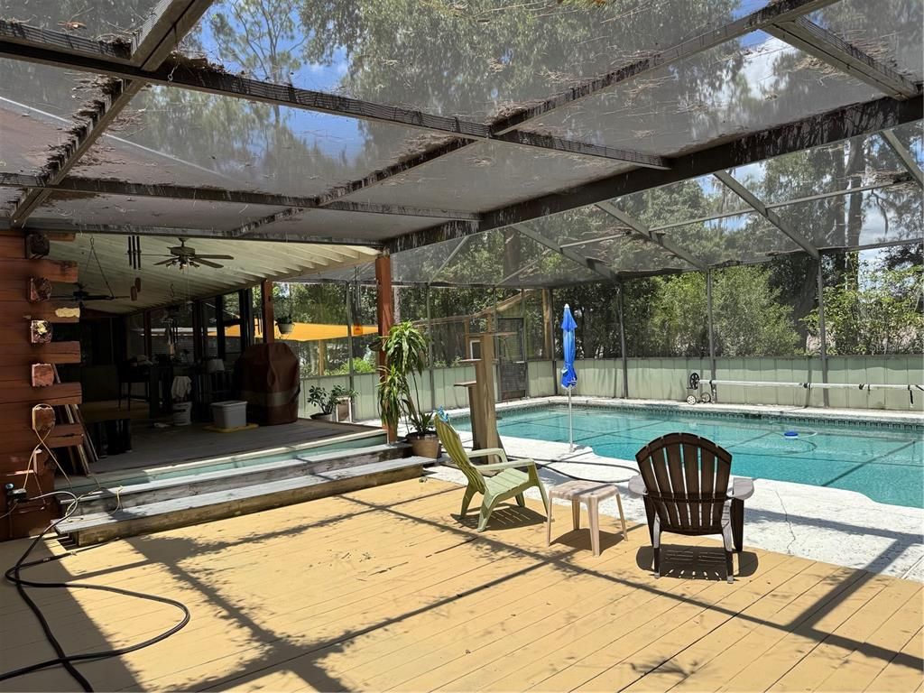 Glass Ceilings, Interior, Pool, Sun Room, Wood Texture Flooring