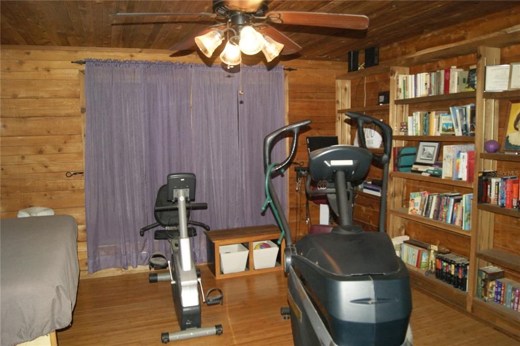 Fitness Equipment, Interior, Wooden Beams, Wooden Ceilings, Wood Texture Flooring, Wooden Walls