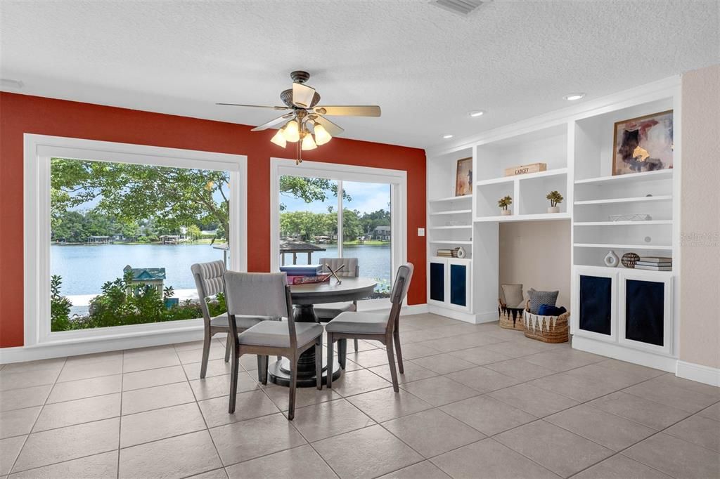 Dining room, Interior, Recessed Lighting, Water