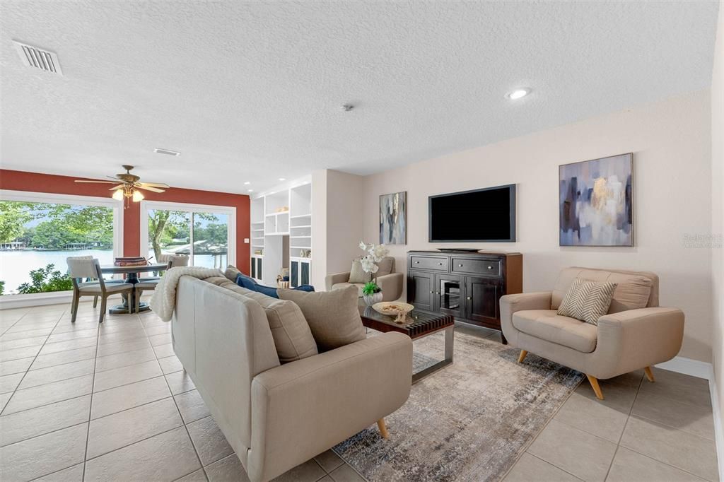 Dining room, Interior, Living room, Recessed Lighting