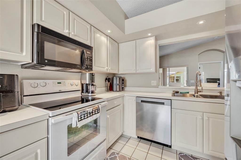 Interior, Kitchen, Recessed Lighting, Stainless Steel Appliances