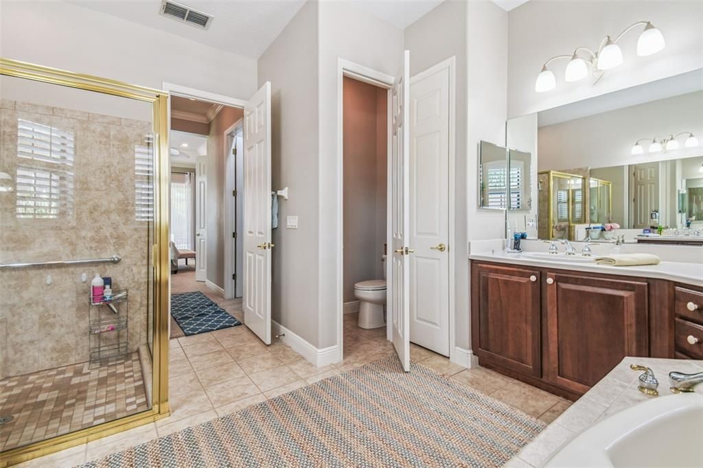 Bathroom, Dual Sink Vanities, Glass Shower, Interior