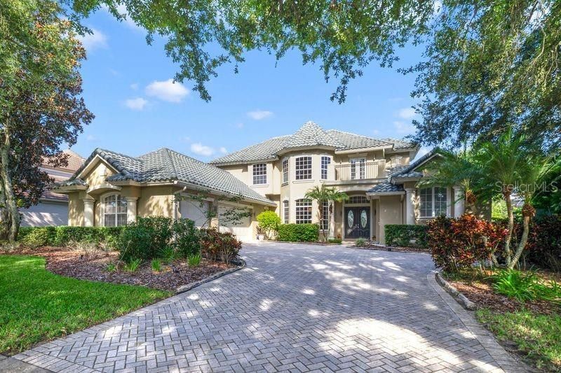 Attached, Backyard, Exterior, Facade, Mediterranean