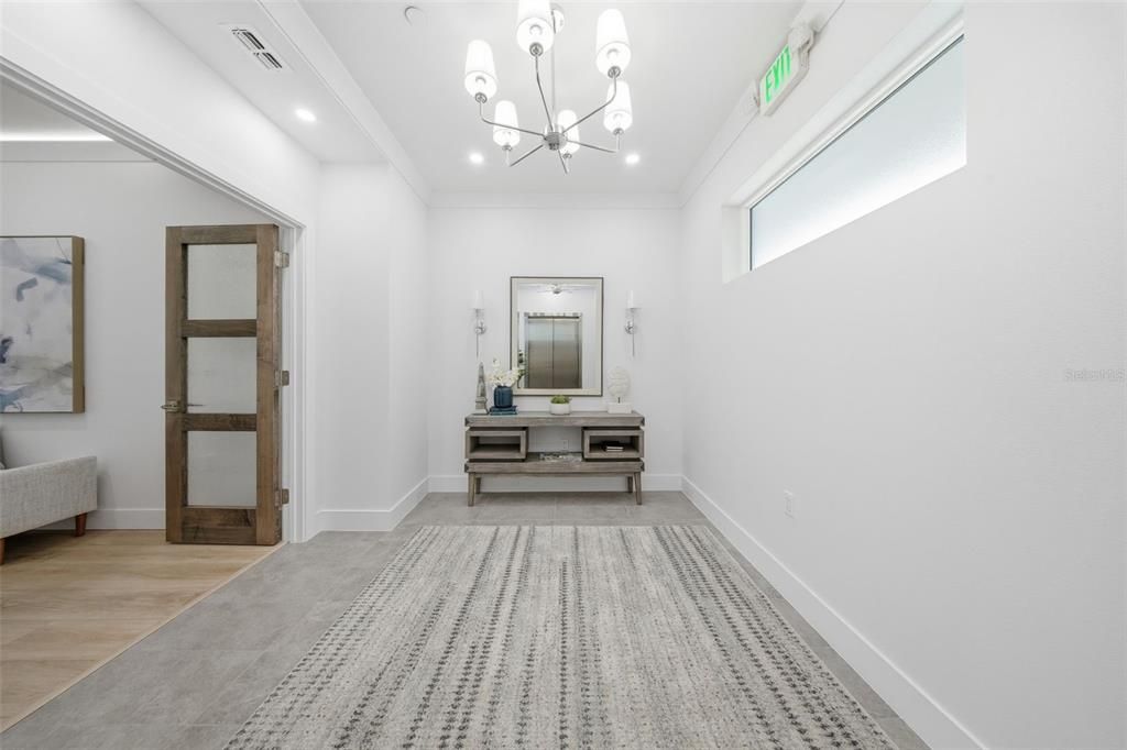 Chandelier, Interior, Recessed Lighting