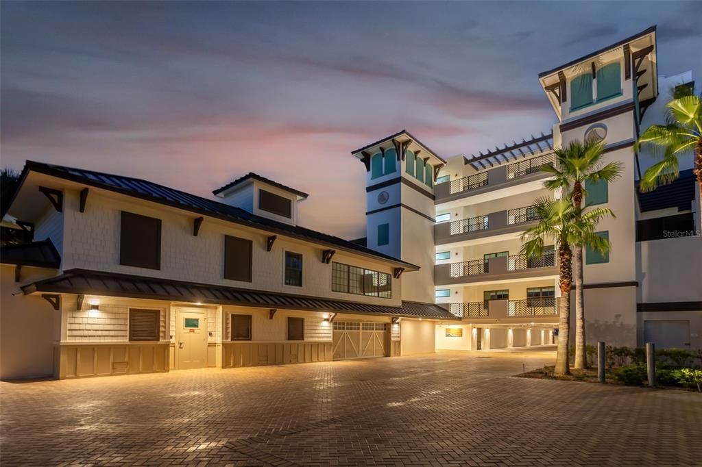 Attached, Exterior, Facade, Condo Building