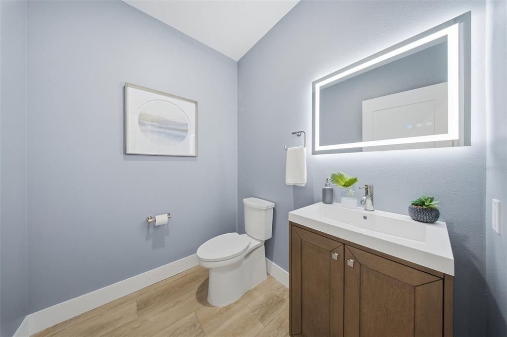 Bathroom, Interior, Wood Texture Flooring