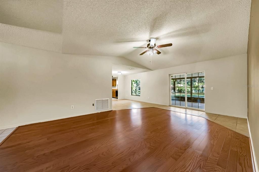 Empty room, Fireplace, Interior, Wood Texture Flooring