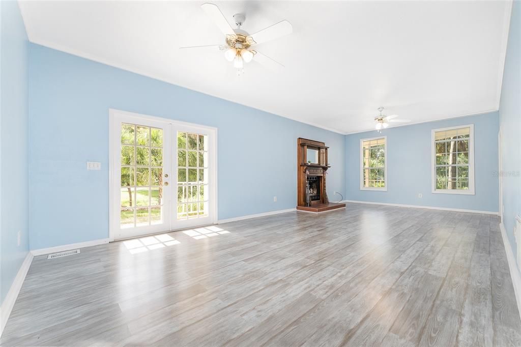 Empty room, Interior, Wood Texture Flooring