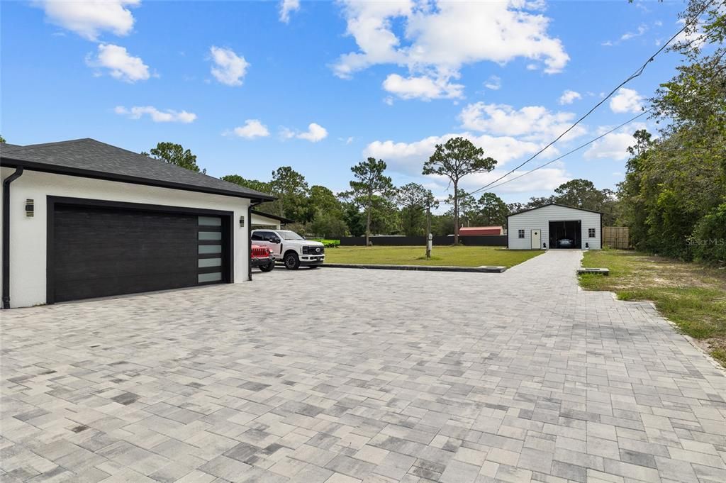 Backyard, Detached Garage, Exterior