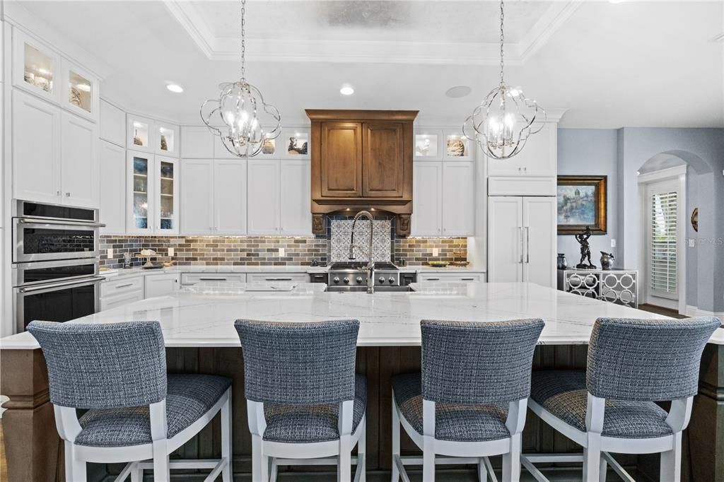 Interior, Kitchen, Pendant Lights, Recessed Lighting, Stainless Steel Appliances