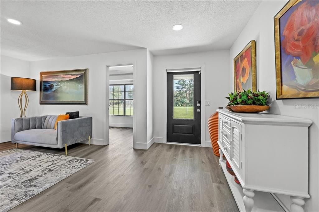 Interior, Recessed Lighting, Wood Texture Flooring
