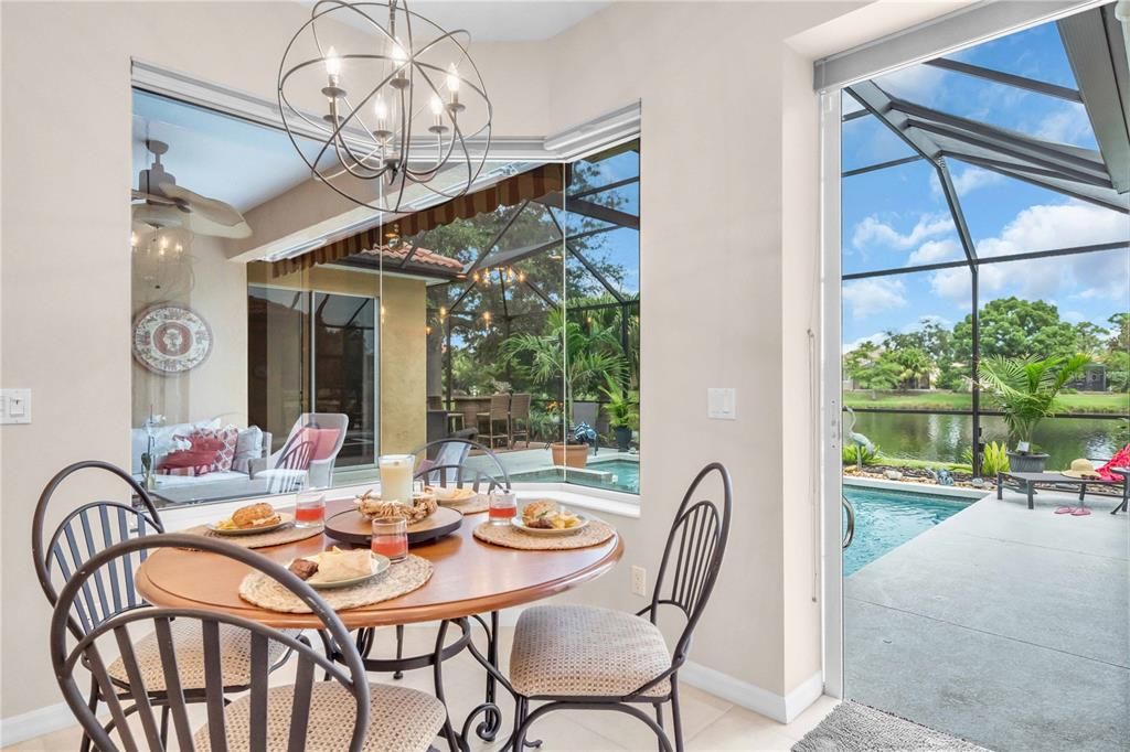 Dining room, Glass Ceilings, Interior, Pool, Sun Room, Water