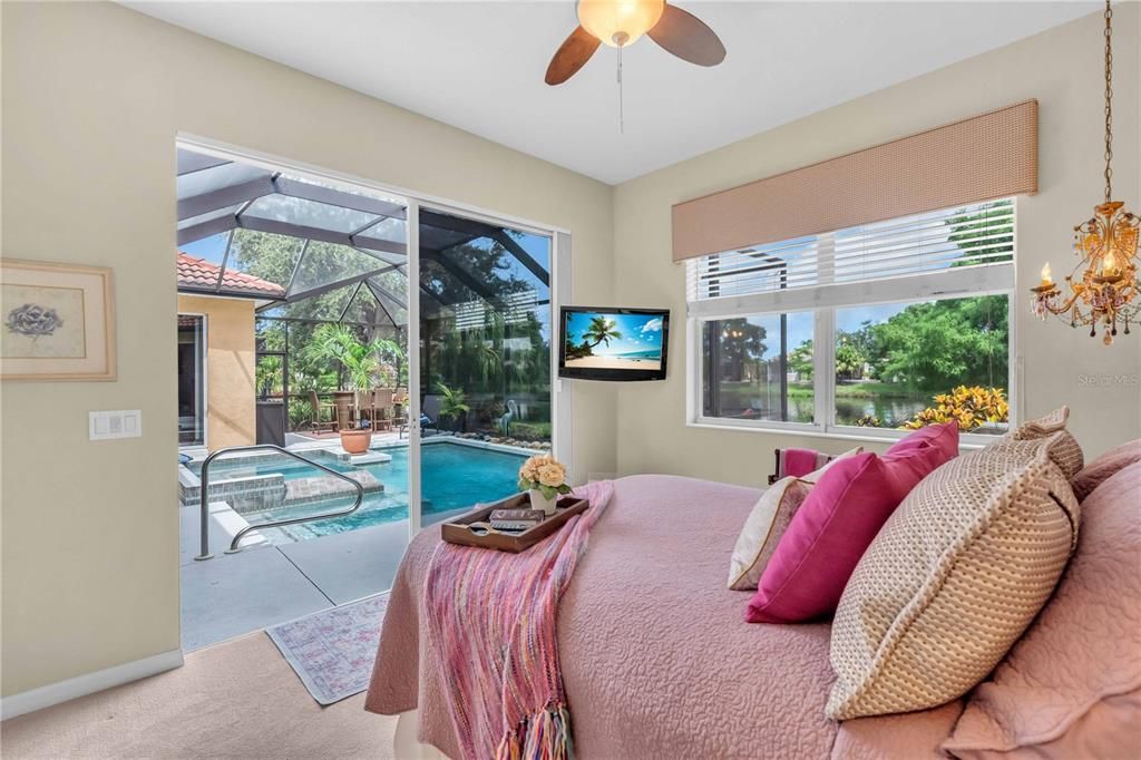 Bedroom, Interior, Pool, Sun Room