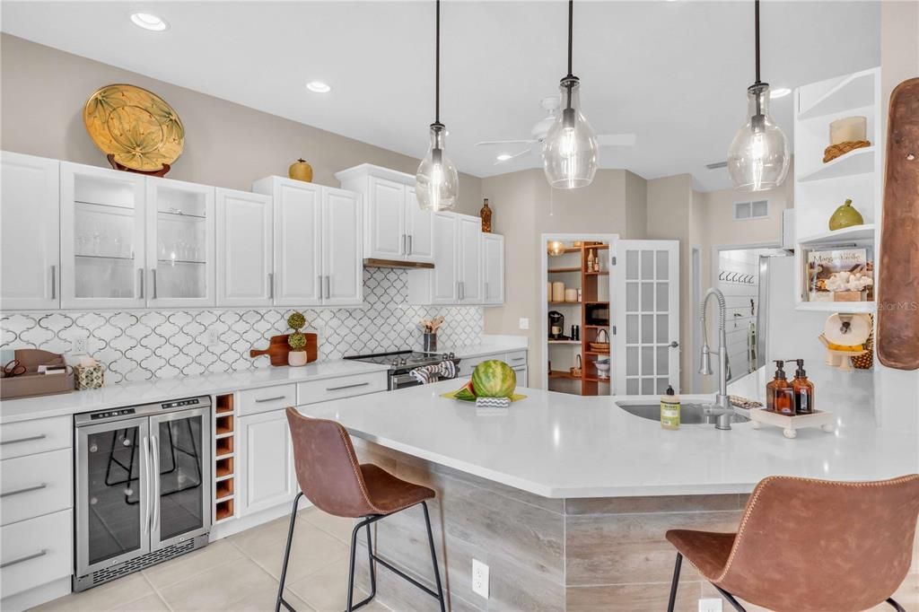 Interior, Kitchen, Pendant Lights, Recessed Lighting