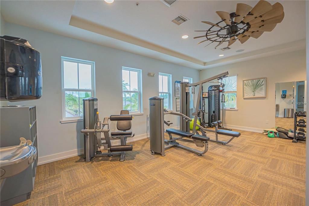 Fitness Equipment, Interior, Recessed Lighting