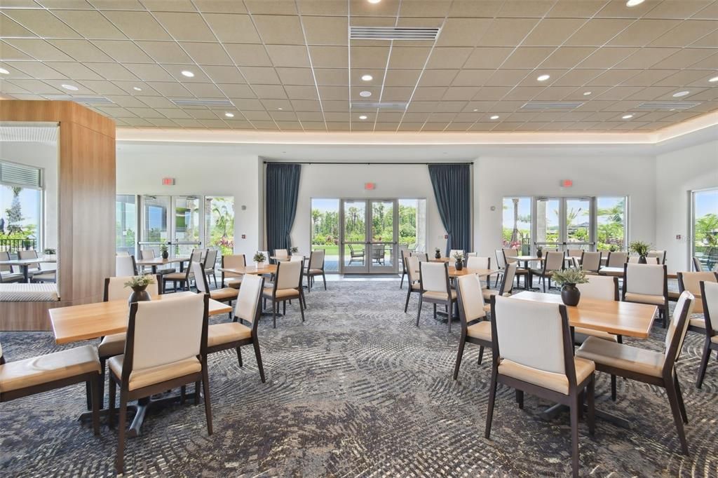Dining room, Interior, Recessed Lighting
