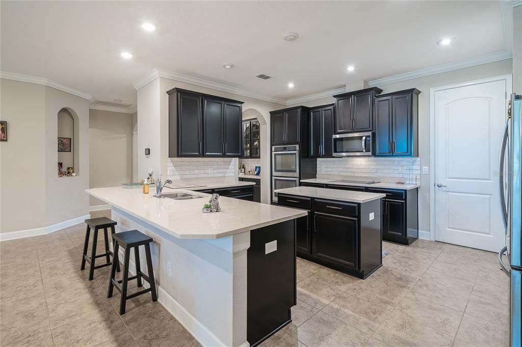 Interior, Kitchen, Recessed Lighting, Stainless Steel Appliances
