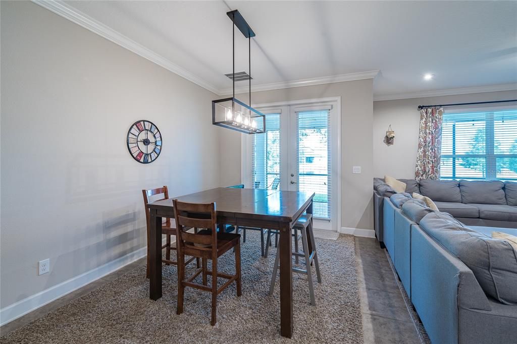 Dining room, Interior, Living room, Pendant Lights, Recessed Lighting