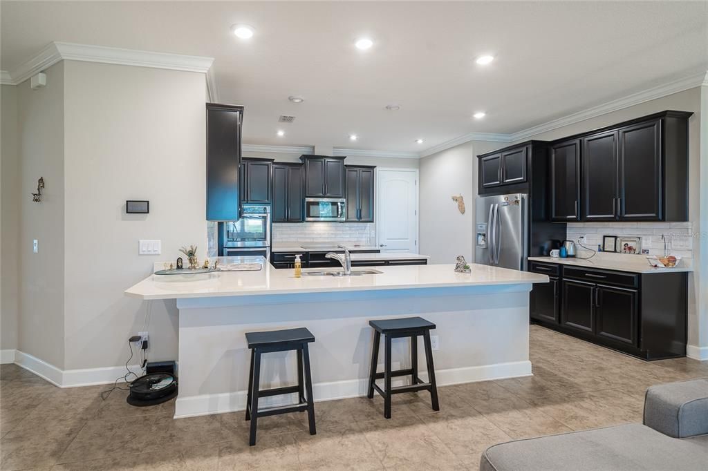 Interior, Kitchen, Recessed Lighting, Stainless Steel Appliances