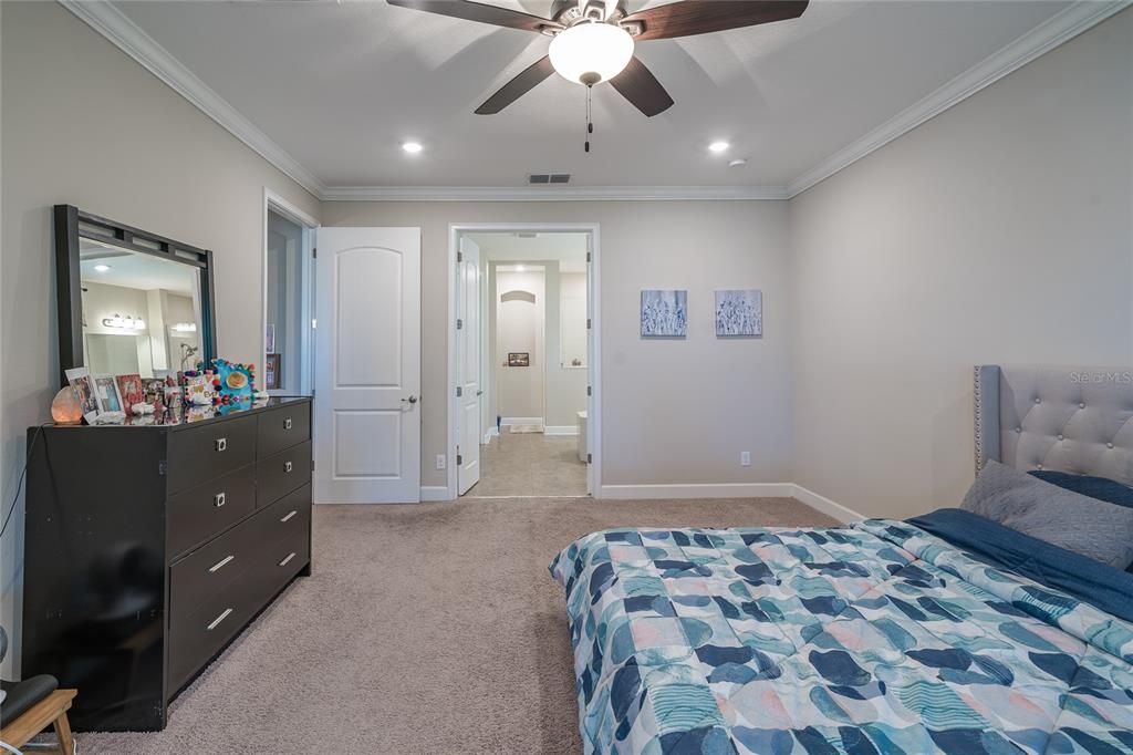 Bedroom, Interior, Recessed Lighting