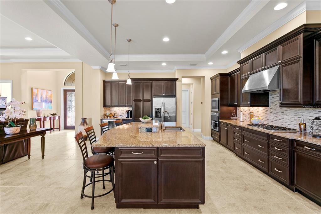 Interior, Kitchen, Pendant Lights, Recessed Lighting, Stainless Steel Appliances