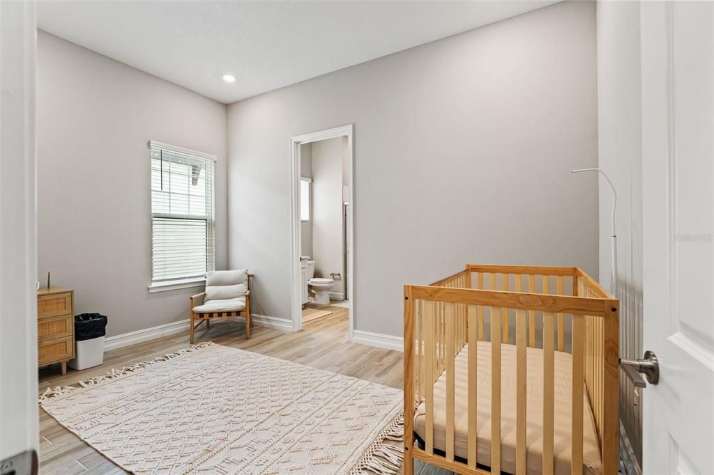 Bathroom, Interior, Recessed Lighting, Wood Texture Flooring