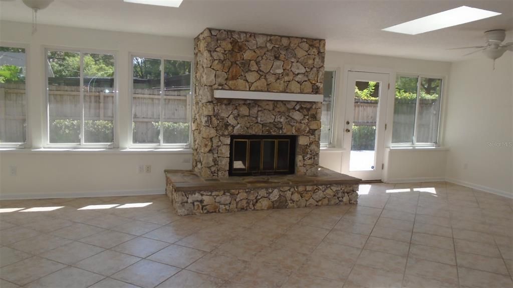 Fireplace, Interior, Stone Walls