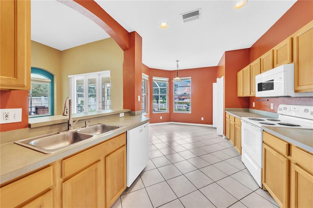 Interior, Kitchen, Pendant Lights, Recessed Lighting