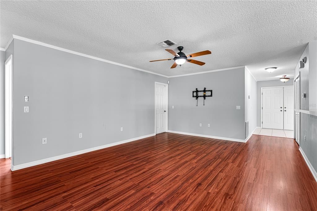Empty room, Interior, Wood Texture Flooring