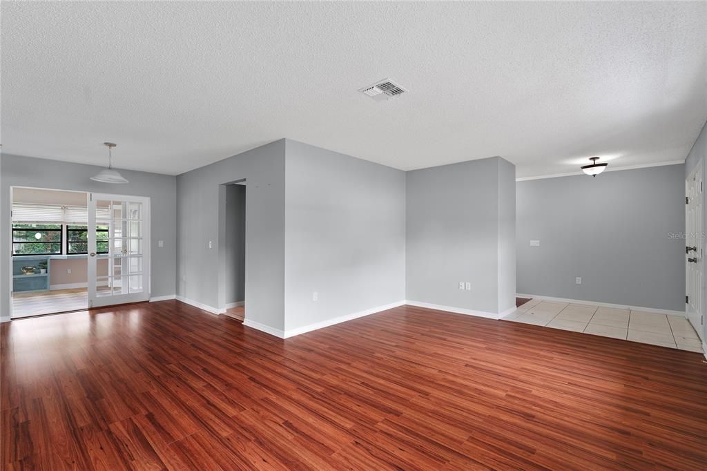 Empty room, Fireplace, Interior, Wood Texture Flooring