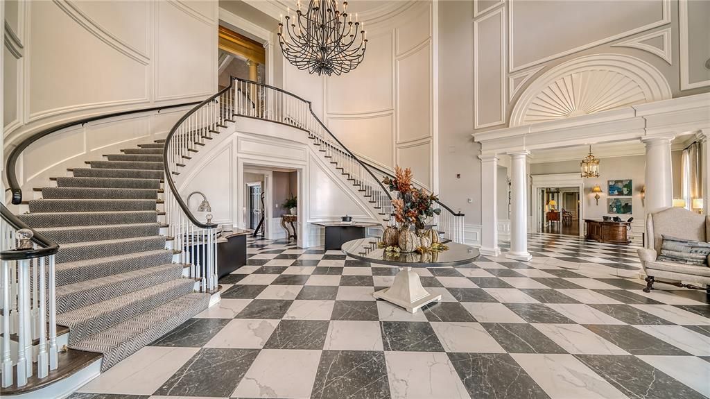 Chandelier, Interior, Marble