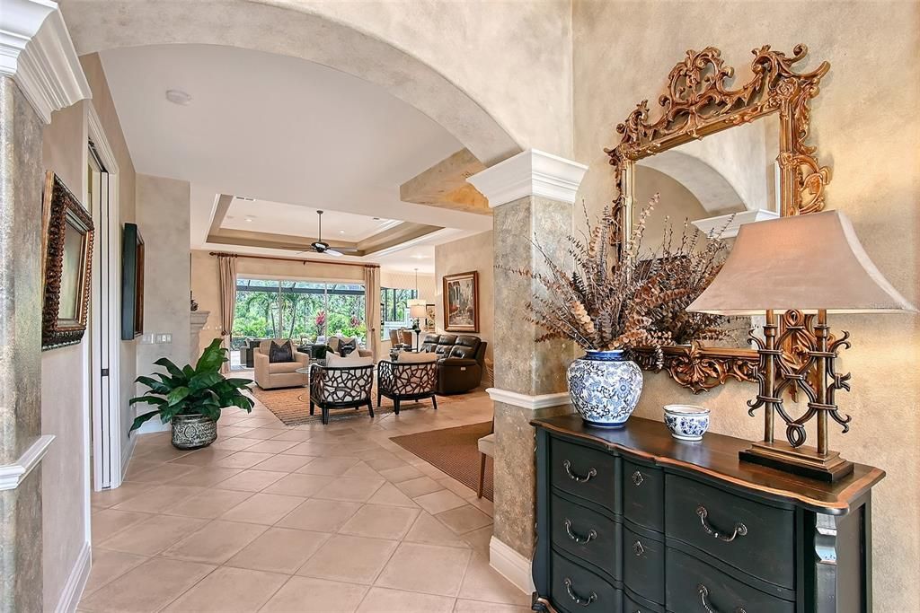 Interior, Living room, Recessed Lighting