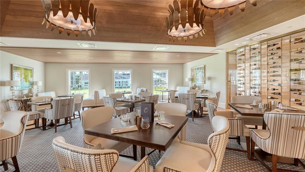 Dining room, Interior, Recessed Lighting, Wooden Ceilings
