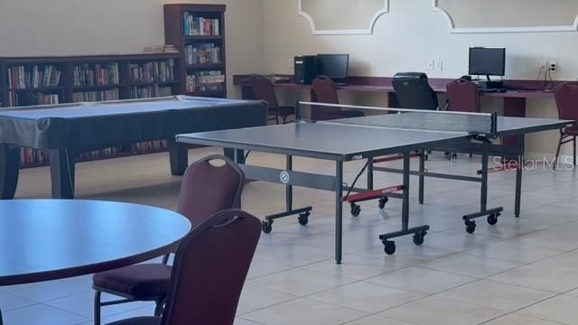 Billiard Table, Game Room, Interior