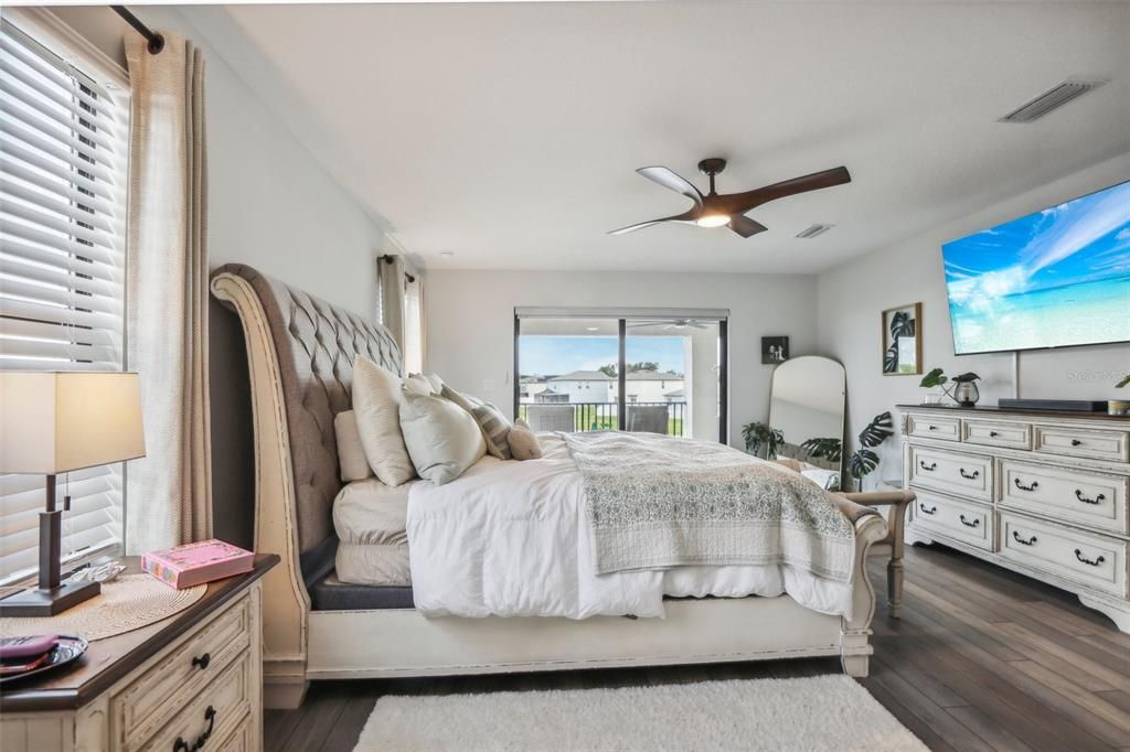 Bedroom, Interior, Wood Texture Flooring