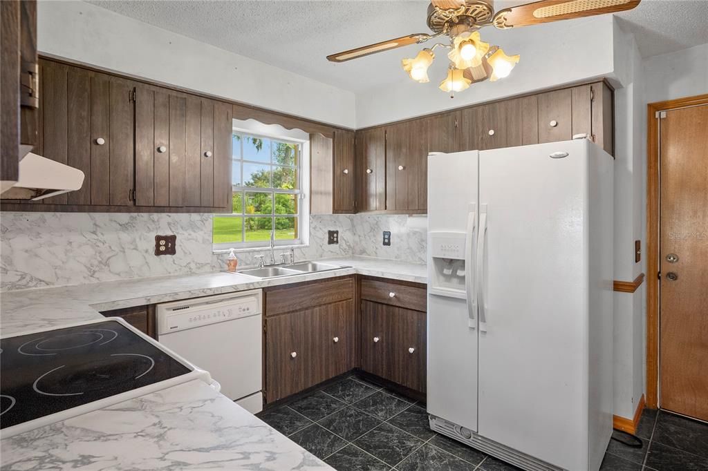 Interior, Kitchen, Marble Walls